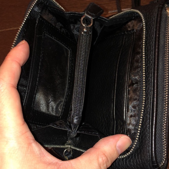 Brighton Black Fleur de Lis Mini Crossbody Handbag - Picture 5 of 5